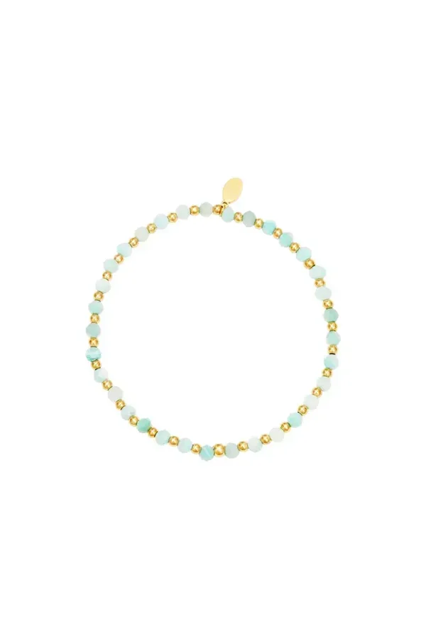 Kralen armband blauw