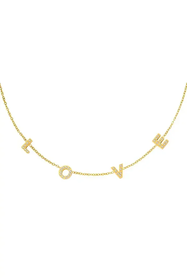 LOVE ketting - goud