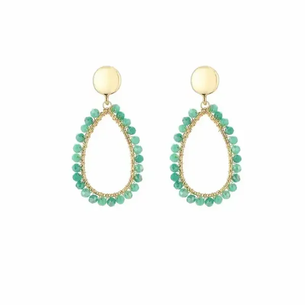 kralen druppel oorbellen