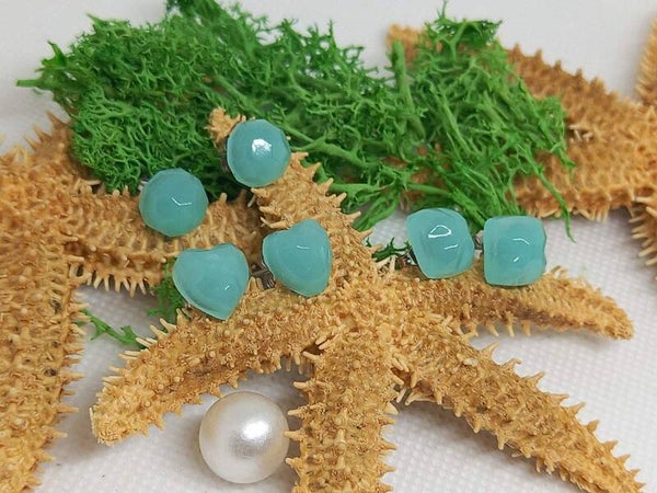 Parure de boucles d'oreilles "Fraîcheur marine"