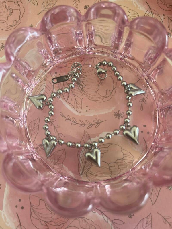 Sweat hart armband zilver