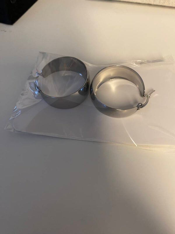 Oorbellen hoops zilverkleur