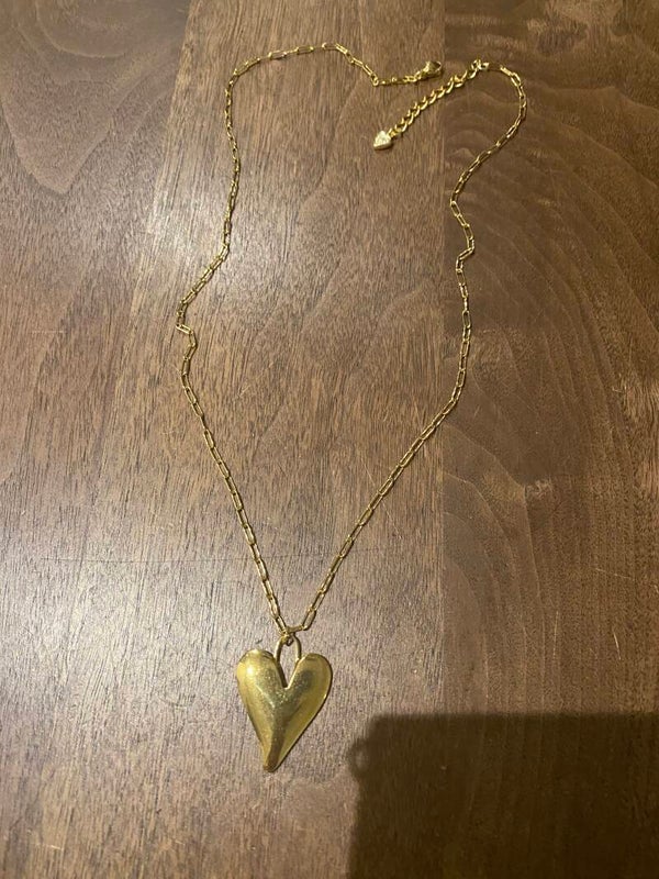 Bedelketting hartje met schakelketting