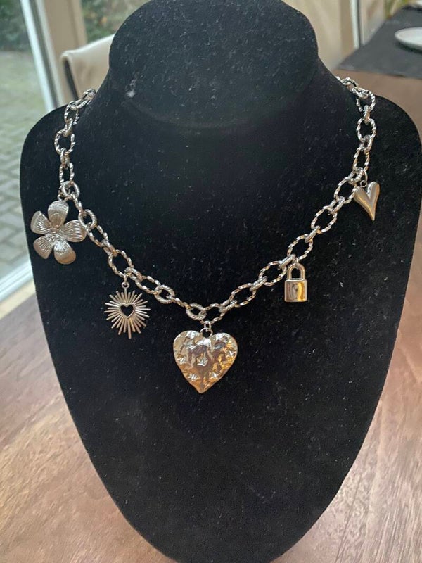 Bedelketting kerst zilver 🤶