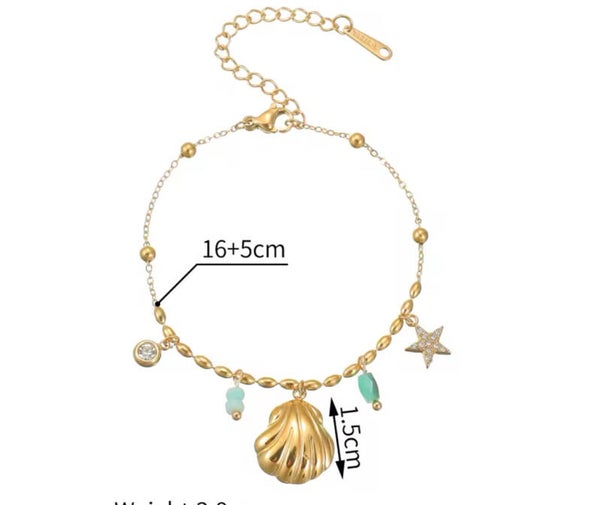 Happy armband goud en zilver 01