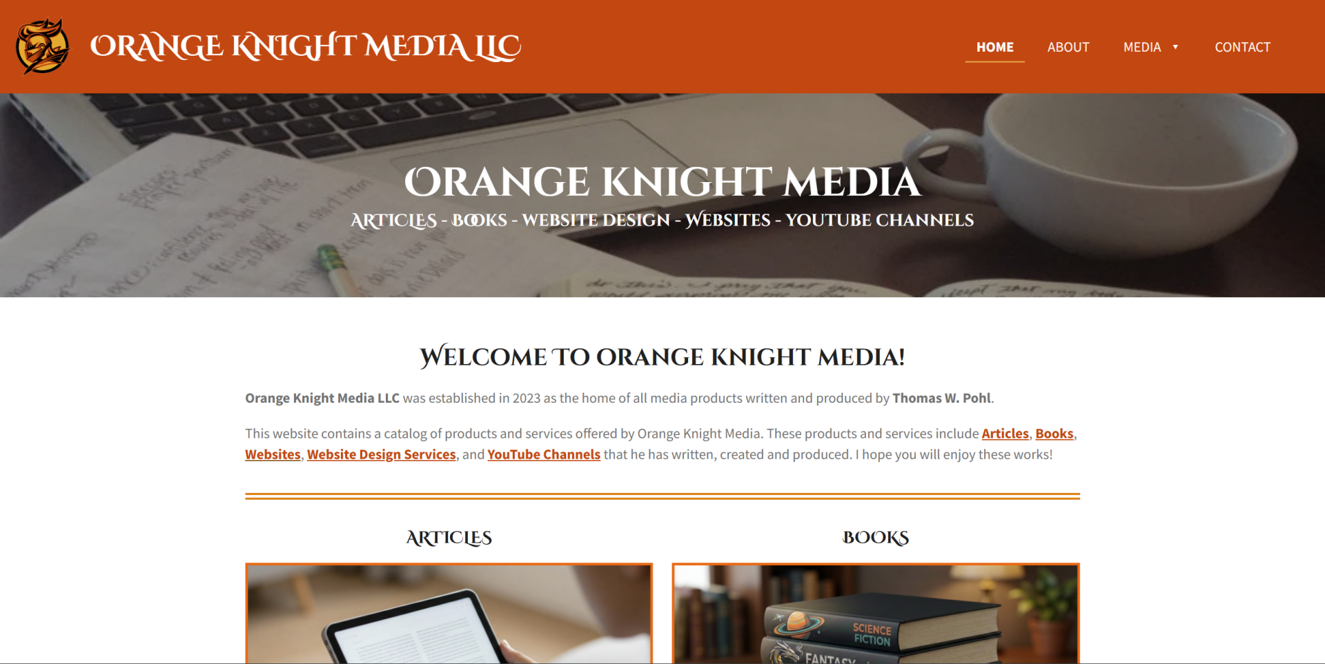 Orange Knight Media Portfolio Image