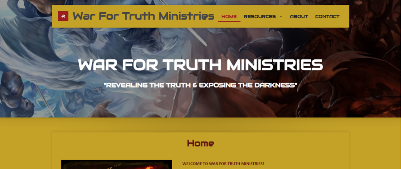 War For Truth Ministries Portfolio Image