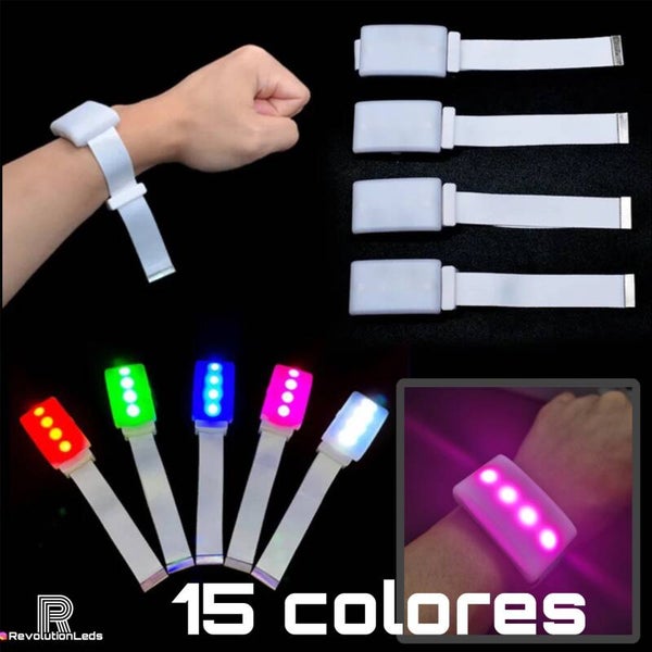 Pulsera 4 LEDs control remoto