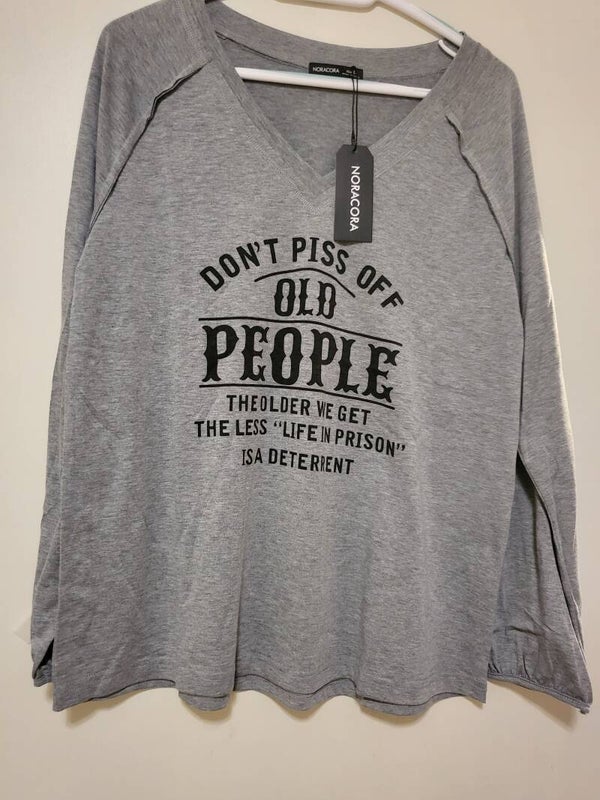 Langarmshirt grau, Gr. L