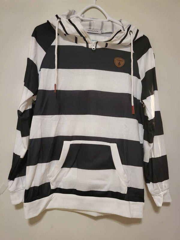 Pullover schwarz-weiss, Gr. M