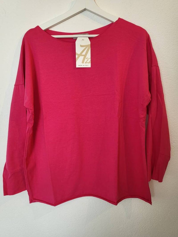 Shirt uni pink, Gr. bis 42/44