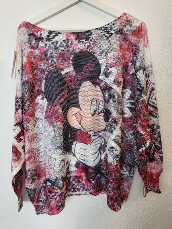 Shirt mit Mickey Maus, Gr. bis 42/44