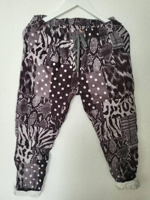 Hose schwarz/grau, Gr. 38 - 44