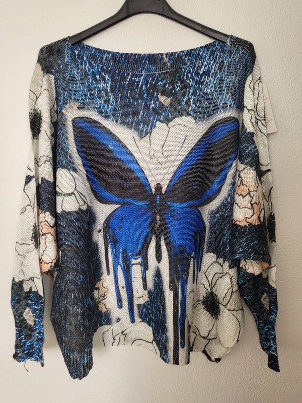 Shirt mit Schmetterling, Gr. bis 42/44 - 1x verfügbar