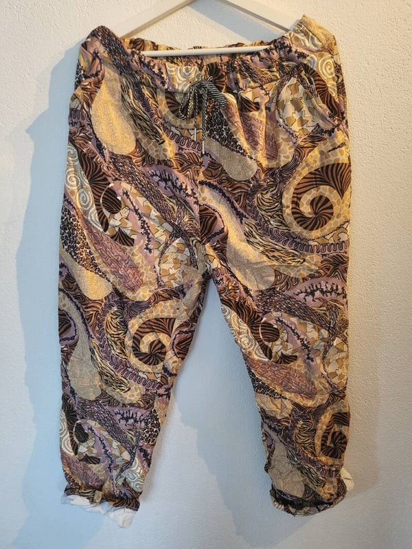 Hose braun/gelb, Gr. 38 - 44