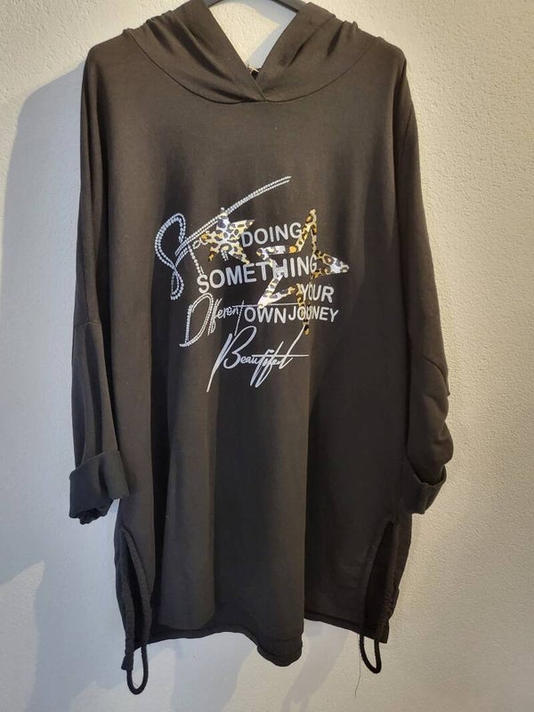 Longpullover schwarz, Gr. 36 - 42 - 1x verfügbar
