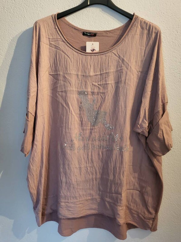 Shirt altrosa "mir reichts, ich geh schauckeln", Gr. 38 - 44, 1x verfügbar