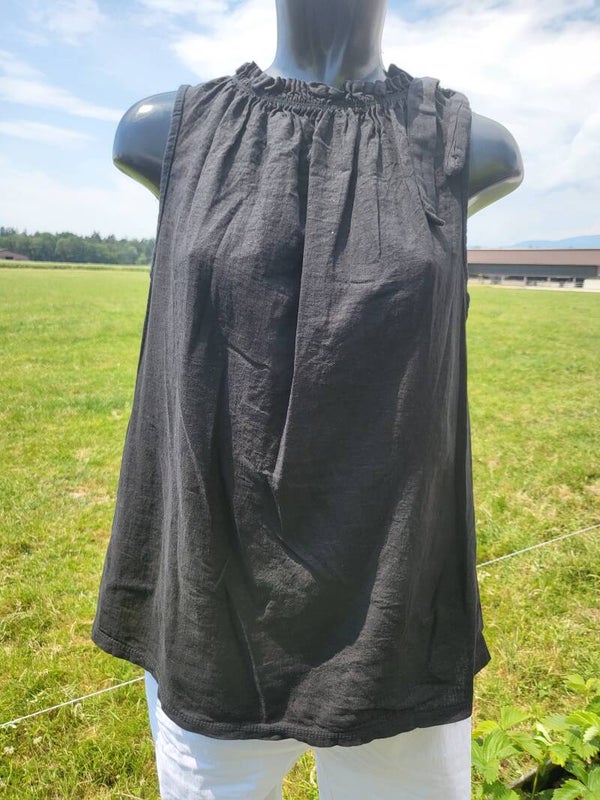 Schleifenshirt schwarz, Gr. 36 - 40, 2x verfügbar