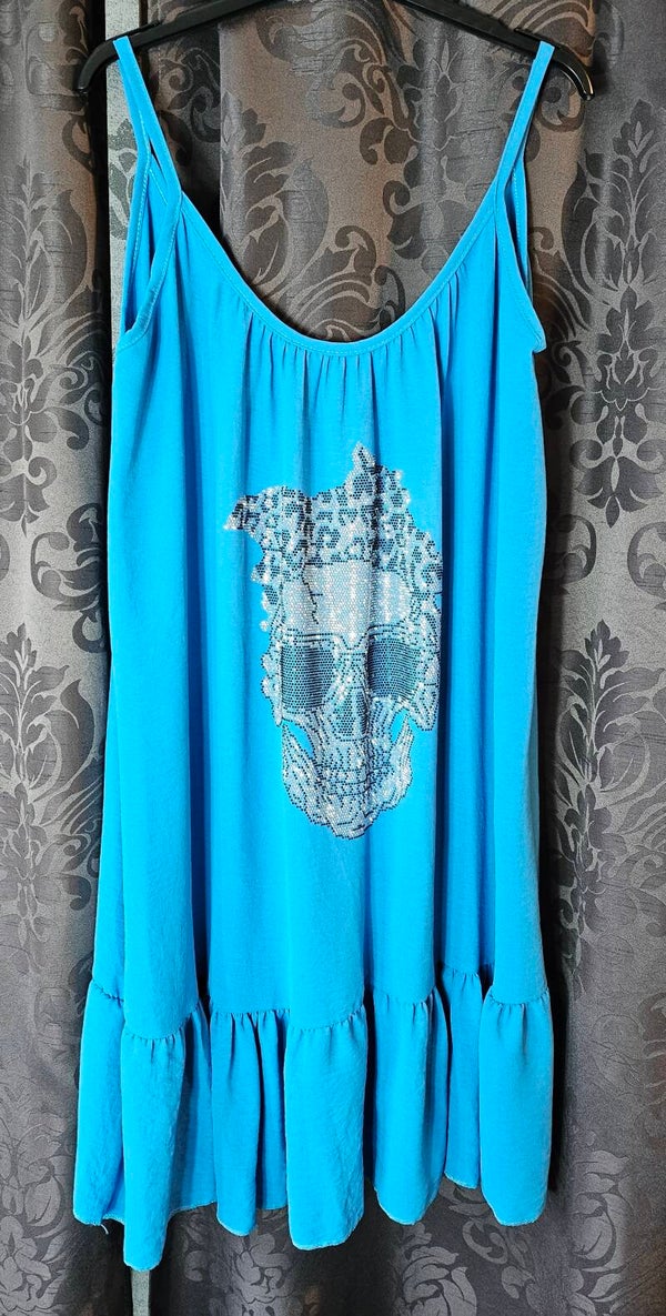 Sommerkleid schwarz "alte böse Frau", Gr. 40 - 42/44, 2x verfügbar