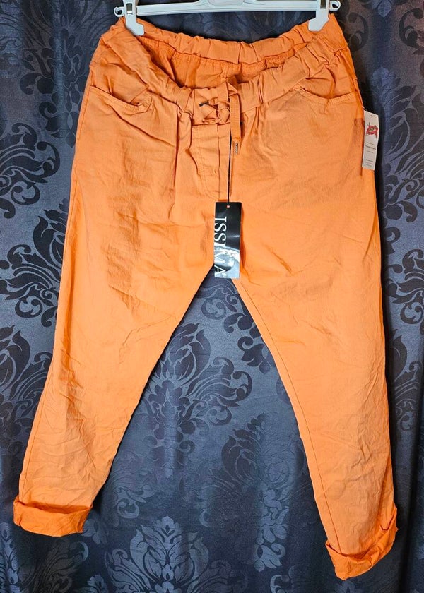Stretchhose orange, Gr. 44/46, 1x verfügbar