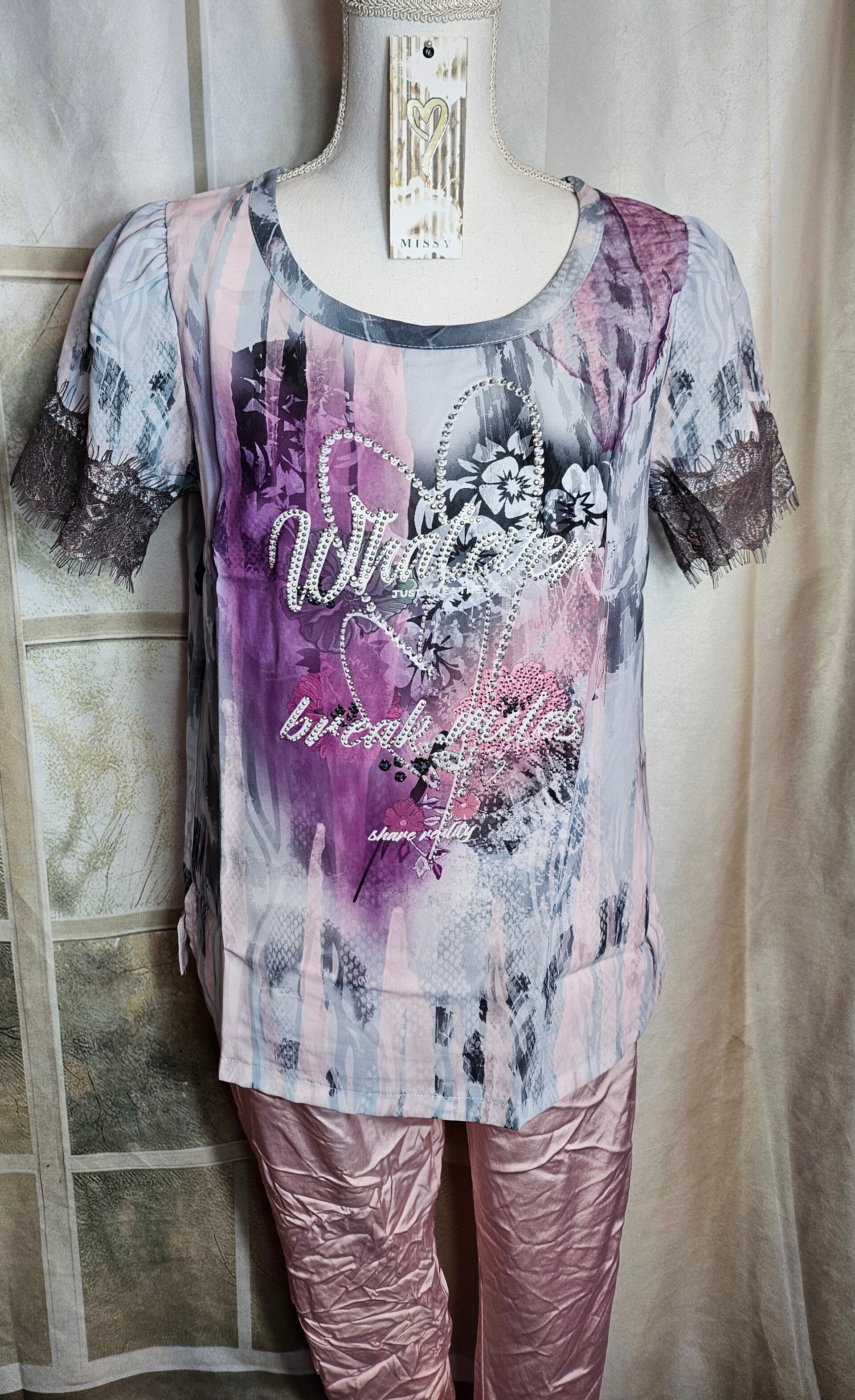 Tshirt "Whatever" MISSY, Gr. L