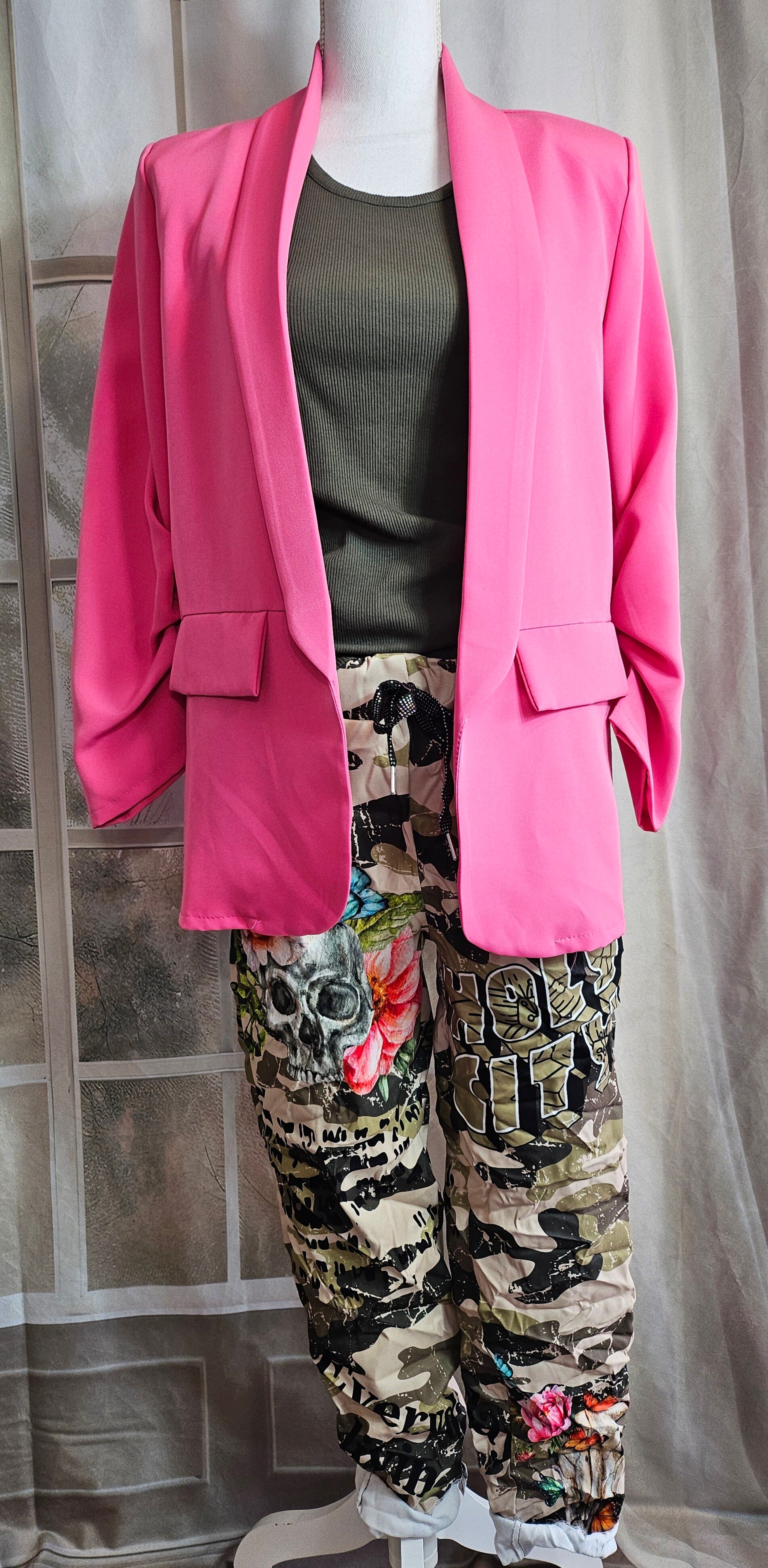 Krempelblazer rosa, Gr. onesize bis 42