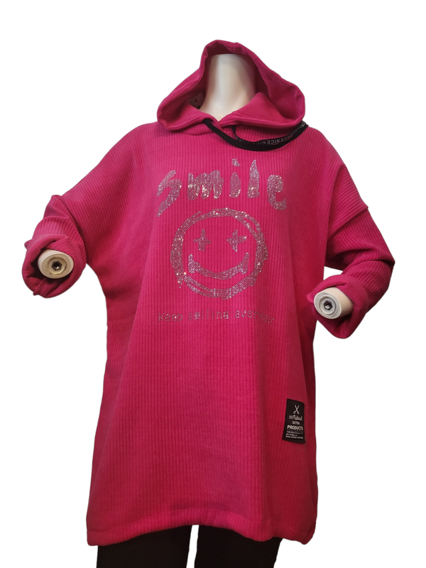 Pullover pink "Smile", Gr. 38 - 44 - 1x verfügbar