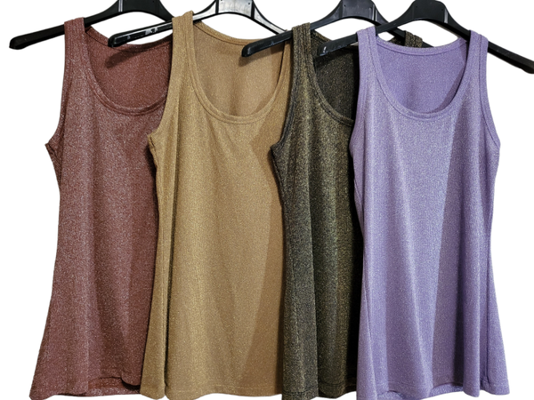 Tanktop glitzer occer, Gr. 36 - 42, 1x verfügbar