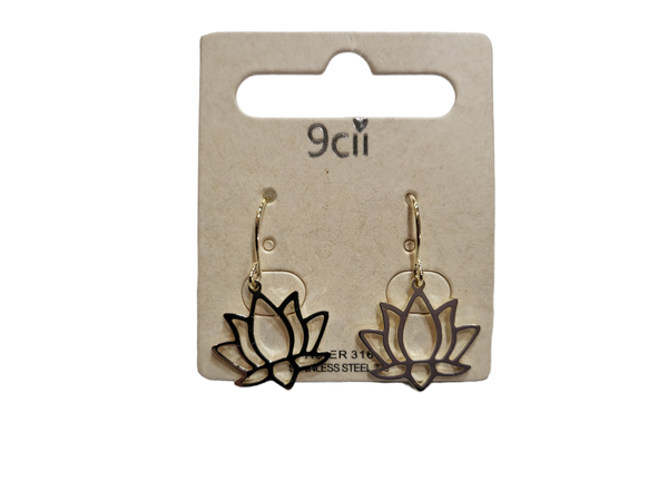 Ohrstecker silbrig mit Blume 1x verfügbar