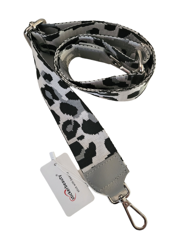 Taschenriemen weiss/schwarz/grau - 1x verfügbar