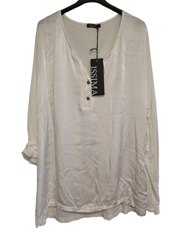 Langarmshirt creme weiss, Gr. 38 - 42 - 1x verfügbar