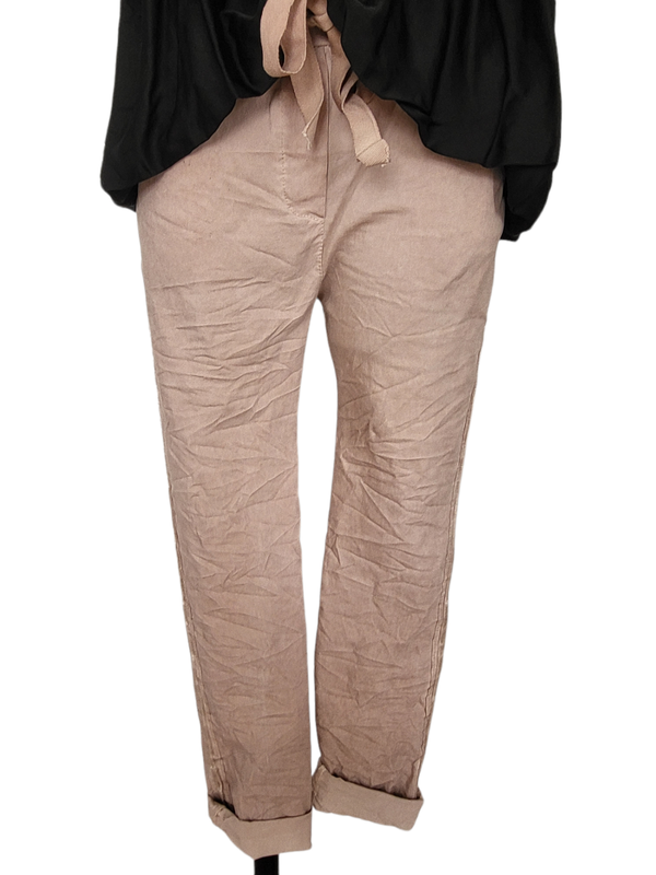 Stretchhose altrosa mit Seitenband, Gr. 38 - 42/44, 1x verfügbar
