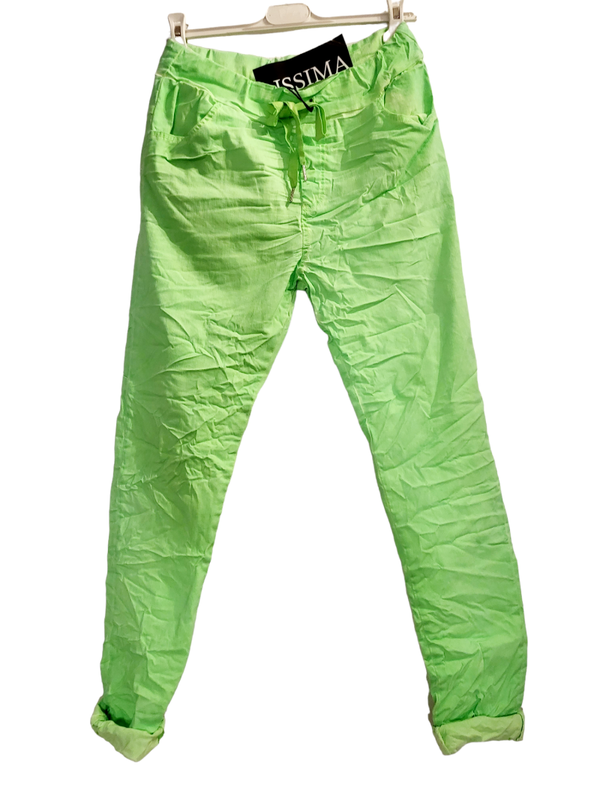 ISSIMA Stretchhose neon grün, Gr. 36 - 40/42 2x verfügbar