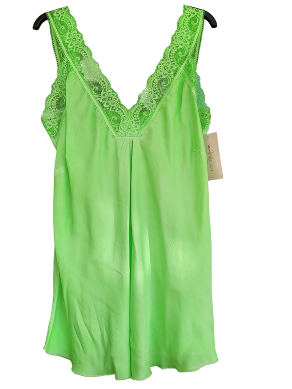Trägershirt mit Spitze "grün", Gr. 38 - 42 - 1x verfügbar