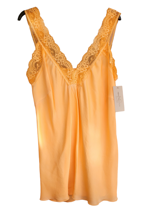 Trägershirt mit Spitze "pfirsich", Gr. 38 - 42 - 1x verfügbar