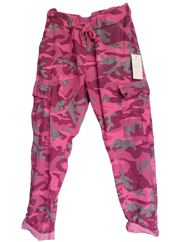 Stretchhose camouflage pink, Gr. 38 - 44, 1x verfügbar