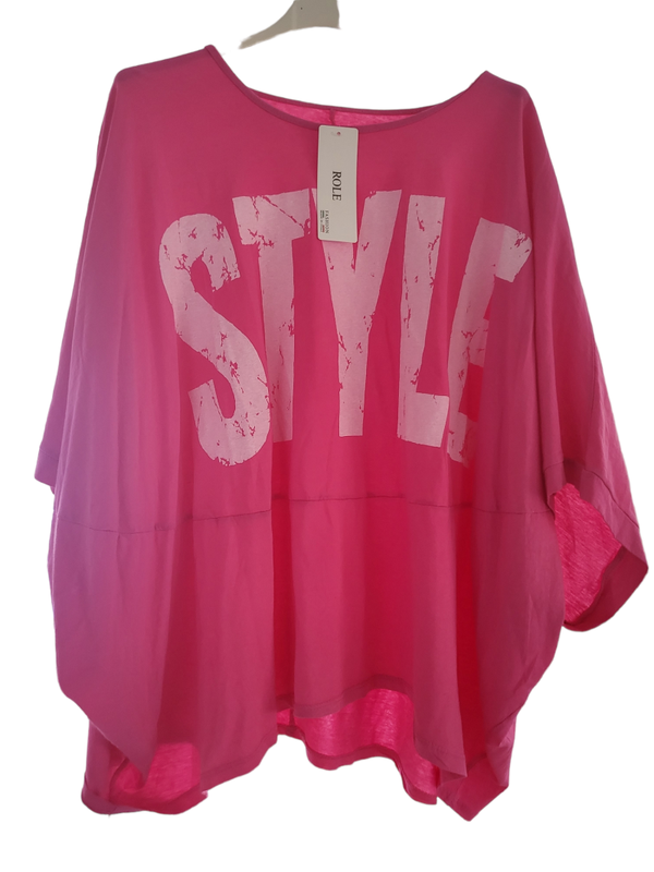 Shirt "Style" pink, Gr. 40 - 48, 1x verfügbar