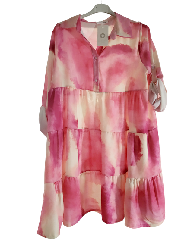 Tunika rosa/weiss, Gr. 38 - 40/42, 1x verfügbar