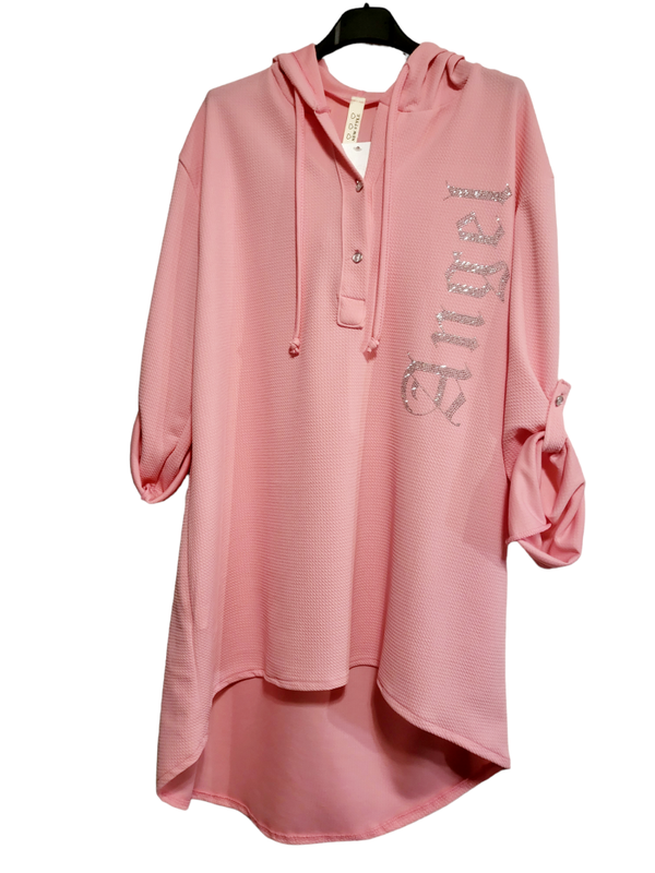Bluse rosa "Angel", Gr. 36 - 44/46, 1x verfügbar