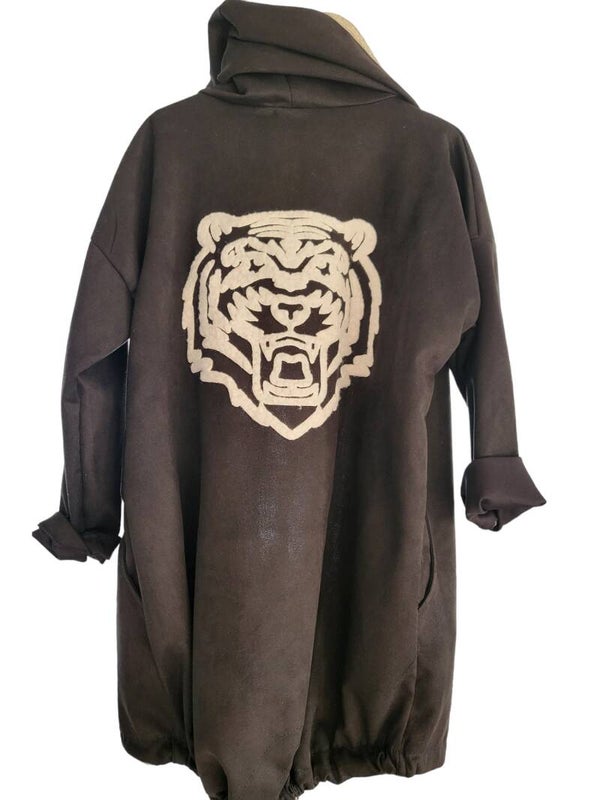 Jäggli schwarz "Tigerkopf", Gr. 38 - 44, 1x verfügbar