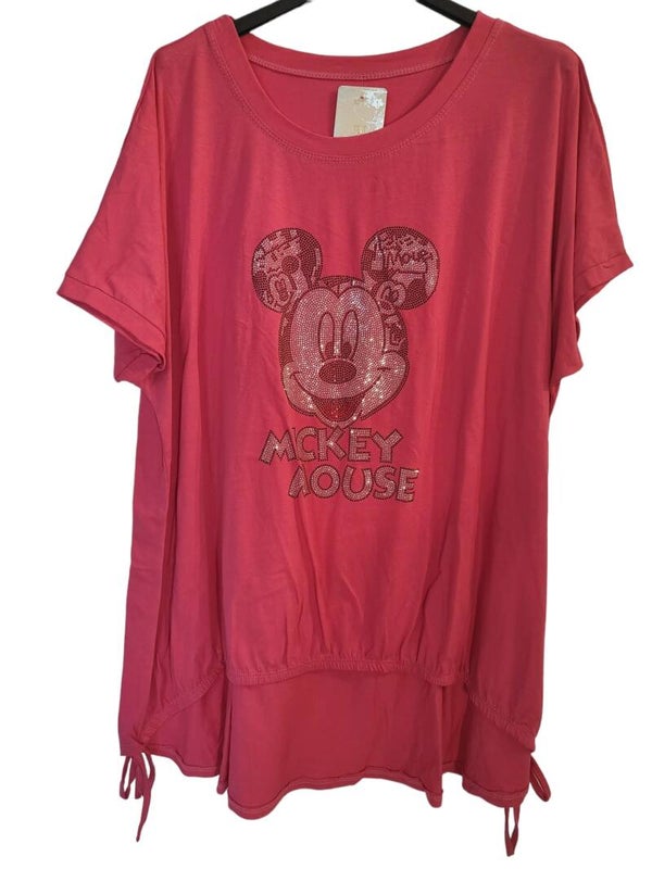 Shirt pink "Mickey Maus", Gr. 38 - 44/46, 1x verfügbar