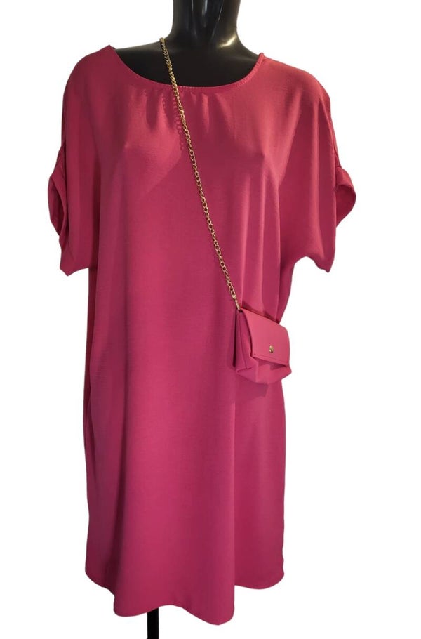Tunika pink mit Tasche, Gr. 38 -42/44, 1x verfügbar