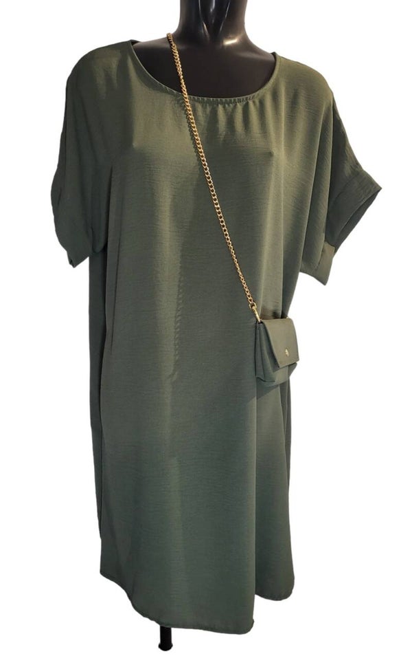 Tunika khaki mit Tasche, Gr. 38 -42/44, 1x verfügbar