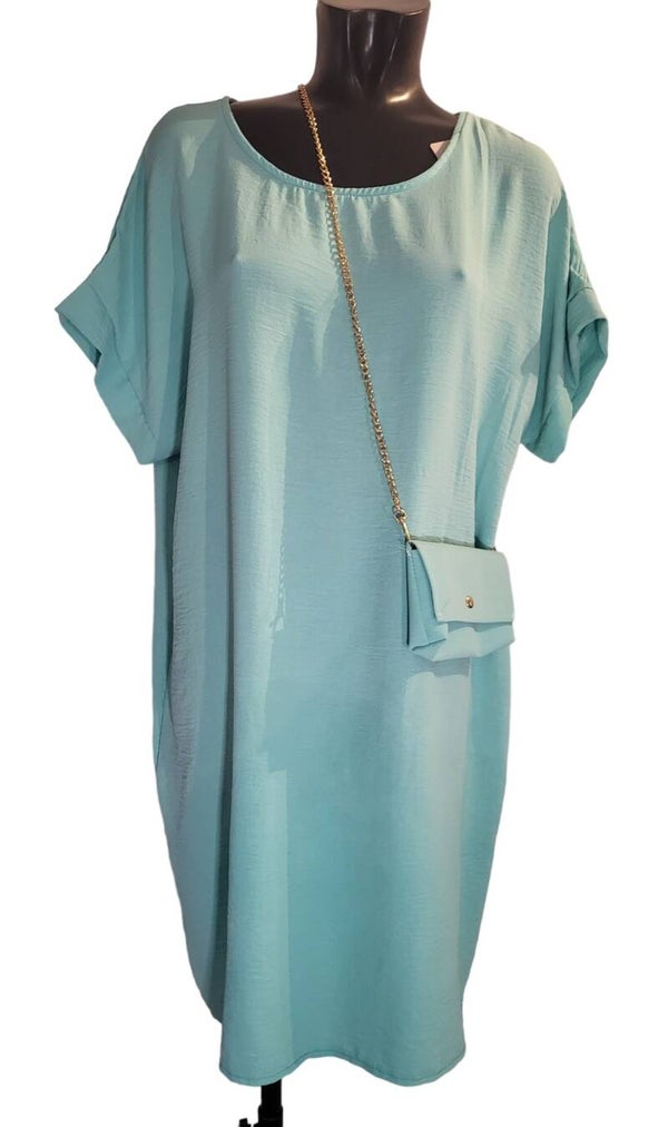 Tunika mint mit Tasche, Gr. 38 -42/44, 1x verfügbar