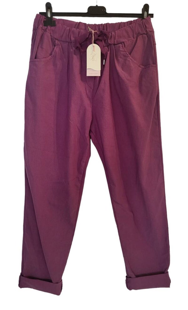 Stretchhose violett, Gr. 44 - 46, 1x verfügbar