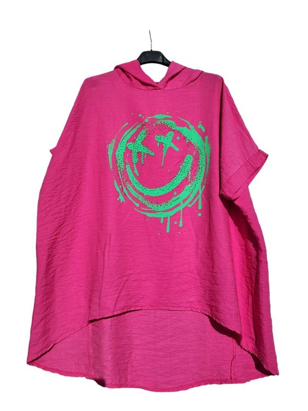 Tshirt pink "Smiley", Gr. 38 - 42, 1x verfügbar