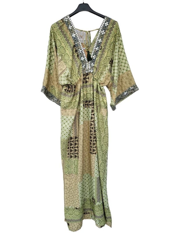 Bohokleid grün, Einheitsgrösse (38 - 42), 1x verfügbar