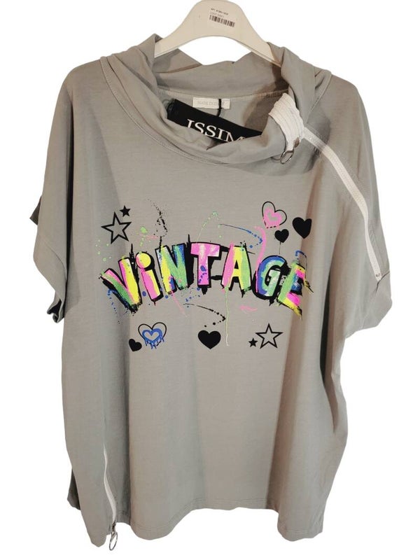 Tshirt grau "VINTAGE", Gr. 38 - 42, 1x verfügbar