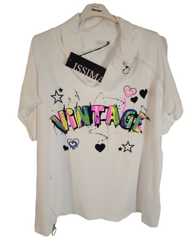 Tshirt weiss "VINTAGE", Gr. 38 - 42, 1x verfügbar