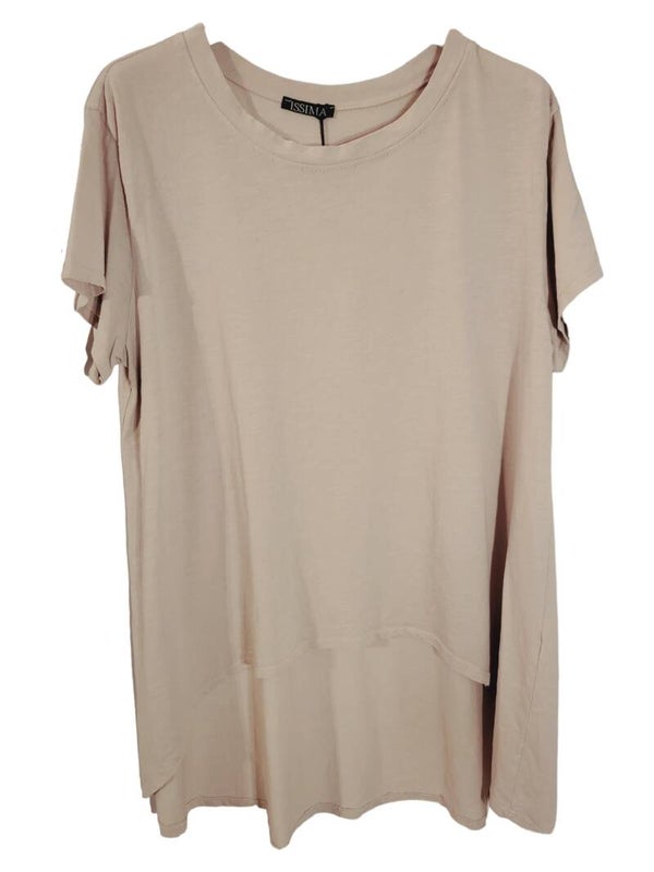 Tshirt vokuhila beige, Gr. 38 - 42/44, 1x verfügbar